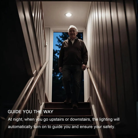 Motion Sensor LED Bulbs With 5500K Daylight No Hassle Auto On Off Lighting For Dusk To Dawn Security Motion Activated 13W 100W Equivalent E26 A19 Outdoor And Indoor 3 Pack Energy Saving in ceiling stairway light