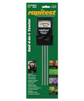 4 In 1 Soil PH Moisture Fertility And Light Tester For Gardens And Lawns With Stainless Probes No Batteries Required packaging
