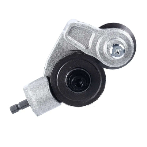Power Drill Plate Shears Attachment For Easy Sheet Cutting No Spark Burr Free 40mm Ti Steel Disc with wrench included