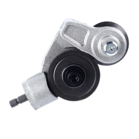 Upgrade Your Cordless Drill With This Versatile Sheet Metal Cutter Kit. Toothed disc attachment for thin iron and steel cutting.