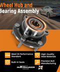 513420 Wheel Hub And Bearing Assembly For Hyundai Elantra Ioniq Kona Veloster And Kia Forte Niro Seltos 2017 To 2023 Front Wheel Drive And All Wheel Drive 5 Lug Beefy Drop In Upgrade displayed with steel materials and bolts