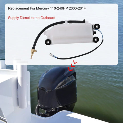 Oil Reservoir Tank Assembly 1200-8M0063190 Replacement For Outboard Marine Engines 2000 2014 2.5L