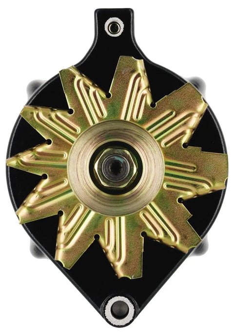 Top view of Heavy Duty Vehicle Specific Alternator with solid internals designed to crush heavy loads in gas and diesel rigs.