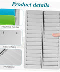 Heavy Duty 28 Slot Guest Room Key And Badge Organizer Rack showing compartments and sequence numbers for quick access.