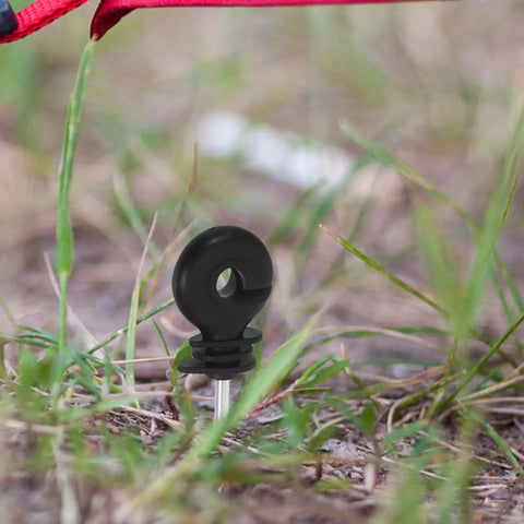 Electric Fence Insulators For Wood Posts With Socket Tool 51Pcs Insulated Fence Hardware Clips shown on wire in grass