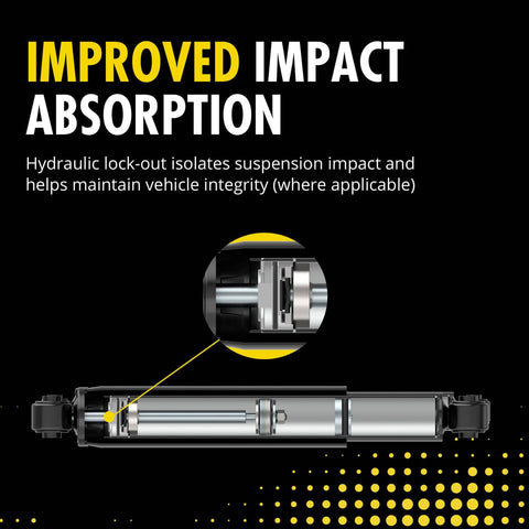 All Weather Shock Absorber For Chevy Tahoe With Hydraulic Lockout And Nitrogen Charged Gas Monotube Design, impact absorption