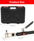 All-in-One Hydraulic Brake Line Flaring Tool Kit for 3/16 to 1/2 Inch Copper and Steel Tubing with case and 10-ton press tool