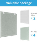 Replacement Filter Kit For Vital 100 And VAVA VA EE004 Air Purifiers Includes Two 3 In 1 Filters And Four Extra Pre Filters With H13 True HEPA Filtration