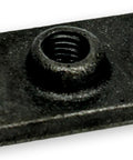 Set Of 100 Malleable Iron Wall Ceiling Plates Half Inch Diameter Rod Flange Type For Structural Attachment To Ceiling Or Wall Plain Finish 180 Pound Load Rating Durable Hardware For Hanger Rod Mounting