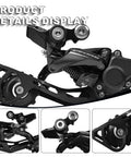 10 Speed Rear Derailleur Direct Mount With SGS Long Cage For Mountain Bikes RD M6000 SGS, full side view, 42T cassette compatible