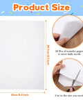30 Pack Graphite Transfer Paper For Tracing And Copying Lines On Canvas And Wood 8.5 X 11 Inches White Erasable Carbon Paper Set