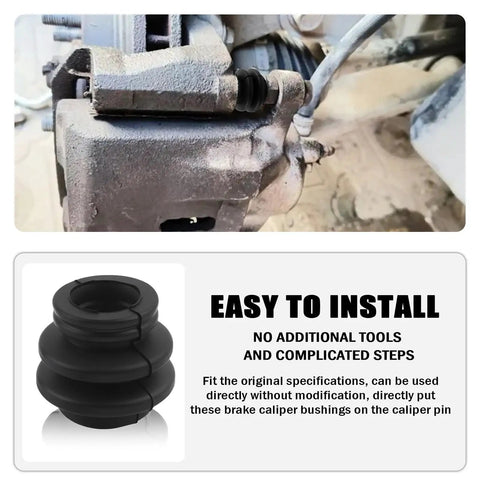 Durable Rubber Dust Resistant Brake Caliper Pin Bushing Kit for Toyota Prius Cadillac CTS installation example