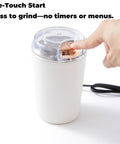 Compact Electric Flax Seed Grinder for Smooth Fresh Grinding Perfect Spice Mill For Daily Kitchen Use Plug In Design with One-Touch Start