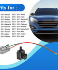 Top Shelf Ambient Air Temperature Sensor With Plug For Hyundai Kia Elantra Sonata Tucson Santa Fe Direct Swap Oem 969853X000 showing connectors and color-coded wires.