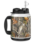 Killer 64 Oz Insulated Travel Tumbler Featuring Double Wall Build And BPA Free Leak Resistant Body Packed With A Flex Straw in camo design.