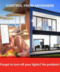 App control for WiFi Smart LED Bulbs 100W Equivalent 1500 Lumen Dimmable A19 Daylight 5000K With No Hub Needed, Works With Alexa and Google Assistant, CRI Over 90, 4 Pack