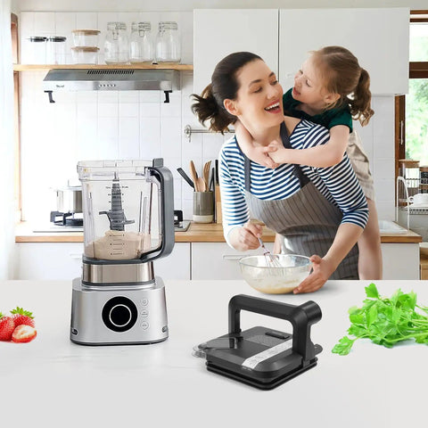 Replacement Lid For 72 Oz Blender Pitcher Compatible With A Wide Range Of Models With A Snap Tight Seal No Spill Keeps Your Blends Fresh And Ready For Everyday Kitchen Use And Quick Grab And Go Smoothies, black plastic, angled view