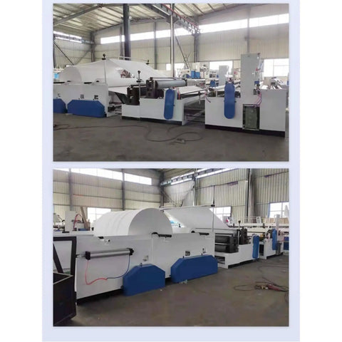 Compact Toilet Paper Making Machine Kickstart Your Biz With Smooth Tissue Production Line Easy Setup For Small Shops And Commercial Ventures Custom Cores in a factory setting.