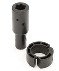 43410 6 Spline To 7 Eighth Inch Smooth Shaft Auger Bit Adapter With Quick Connect Collar, alloy steel, rust resistant