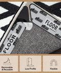 Rug Gripper Pad Kit With 24 Reusable Double Sided Stickers Keeps Rugs Flat And In Place, Prevents Corner Curl, detail view on sticker