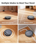 V5s Max Robot Vacuum With Beast Mode 4000Pa Suction Gyroscope Navigation for hard floors and carpets, multiple cleaning modes displayed