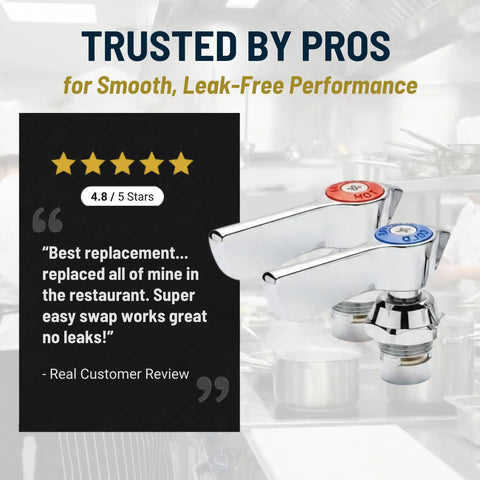 Silver Series Quarter Turn Ceramic Faucet Repair Kit For 12 To 8 Series Faucets, chrome faucet handles, customer review