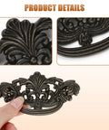Durable Zinc Alloy Dark Antique Bronze 3 Inch C-C Vintage Drawer Pulls Set Of 4 For Cabinets And Dressers detail view