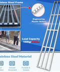 Heavy Duty Conveyor Roller Pulley 32.8 Feet Long Supports 300 Lbs Load For Warehouses Factories DIY Gear with stainless steel frame