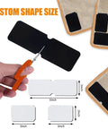 Cutting 16 Pack Rug Tape Double Sided Carpet Tape Pads Grippers for rugs in custom shapes with dimensions 3x6 inches