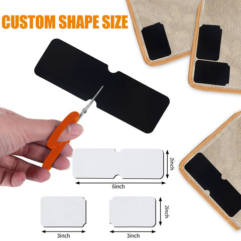 Cutting 16 Pack Rug Tape Double Sided Carpet Tape Pads Grippers for rugs in custom shapes with dimensions 3x6 inches