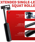 Nordic Leg Roller For Rack Mounted Pro Grade Home Gym, Bulgarian Split Squat Accessory And Nordic Hamstring Curl Attachment with foam roller