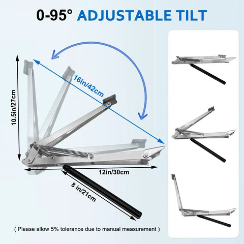 Diagram of the 2 Pack Greenhouse Automatic Window Opener Kit For Roof Vents Solar Heat Sensitive Auto Open Close Up To 15 Lbs