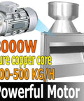 Coconut Grinder And Root Veg Pulverizer 110V Stainless Steel Milling Crusher powerful motor with 3000W capacity