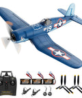 Dope Brushless RC Plane Set With 1806 1900KV Motor, 6 Axis Gyro, and accessories including transmitter and spare propellers