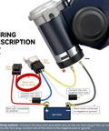 Wiring diagram for Badass Snail Air Horn including relay, fuse, and connection instructions for easy installation.