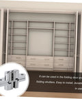 Secret Door Hinge For Doors And Cabinets Heavy Duty Invisible Hinge For Quiet Smooth Operation installed on folding shutters