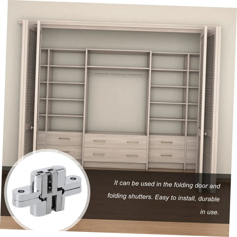 Secret Door Hinge For Doors And Cabinets Heavy Duty Invisible Hinge For Quiet Smooth Operation installed on folding shutters