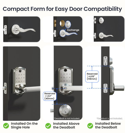 Top Shelf Smart Lever Lock Brings Smooth Keypad Entry And Fingerprint Scanning Straight To Your Front Door For Total Home Security Upgrade With Voice Control And Satin Nickel Hardware Built Tough For Daily Grind