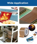 Collage of Built Tough Heavy Duty PTFE Fabric Tape 1 Inch By 30 Feet Heat Resistant Up To 500 Degrees for various sealing applications