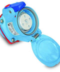 Premium Heavy Duty 30 Amp 250 Volt Industrial Receptacle Socket With Secure Locking Design For Job Sites And Workshop Gear Sure Fire Power Connection Quick Install, blue twist lock design.