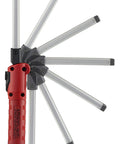 Strion Switchblade 500 Lumen Rechargeable Compact Multi Function LED Work Light With Color Rite Technology showing rotation angles
