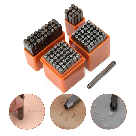 Metal Stamping Kit 36 Pc Set With One Eighth Inch Stamped Steel Letter And Number Punches A To Z And Zero To Nine Transfer Stamps Tool