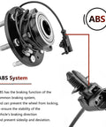 4WD Front Wheel Hub Bearing 515036 Chevy Silverado Suburban Avalanche Express 1500 Tahoe 2002 to 2006 Yukon Sierra Savana 1500 Cadillac Escalade Wheel Hub Assembly, showing ABS sensor detail