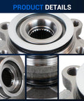 Close-up details of 2 Pack Front Wheel Hub And Bearing Assembly Direct Fit For Nissan Rogue 2008-2013 Rogue Select 2014-2015 Sentra 2007-2012 2.5L 5 Lug ABS Easy Install Driver And Passenger Side