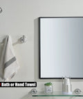 Towel on hook from Brushed Finish 5-Piece Bathroom Hardware Set With Wall Mount For Tight Spaces Includes 24 Inch Towel Bar 7 Inch Towel Ring Toilet Paper Holder And 2 Towel Hooks Rust-Resistant Stainless Steel BAS165-BN