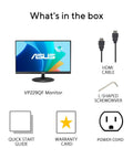 Box contents of Dope 21.5 Inch Full HD IPS Monitor With 75Hz Refresh Rate, including monitor, HDMI cable, screwdriver, guides, cords.