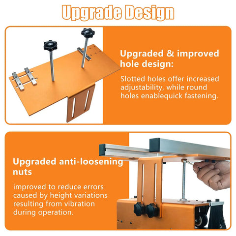 58 Inch Router Sled For Flattening Slabs, 3 Axis Adjustable High Precision Slab Flattening Router Jig detailed design features