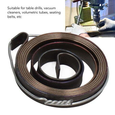 Two Pack Drill Press Return Spring Set For Bench Drills Quill Feed Coil Spring Assembly Replacement Part Compatible
