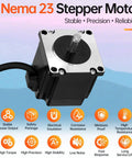 Three Pack Nema 23 Stepper Motors 2 Phase 1.8 Degree High Torque Bipolar 1.3Nm shown with features in background