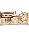 3D Wooden Puzzle Car Kit Inspired By Classic Grand Prix Racer With A Fully Functional V8 Engine, Ultra Detailed U9 Style Mechanical Model You Build And Enjoy, A Hands On Racing Car Project For Adults And Teens, side view
